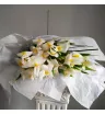 Букет из 19 белоснежных ирисов  1