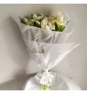 Букет из 19 белоснежных ирисов 